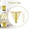 4 Pieces Metal Furniture Legs Cabinet Feet Modern Heavy Duty Solid Metal Sofa Legs DIY Replacement Sofa Feet for Cupboard