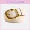 Minimalist Pu Leather Womens Belt For Office Chic Style With Alloy Buckle