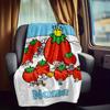 Strawberry Rv Customize Your Name Blanket Is Suitable For Rv Camping Traveling Rv Home Soft And Warm Rv Interior Blanket Suitable For Gifts To