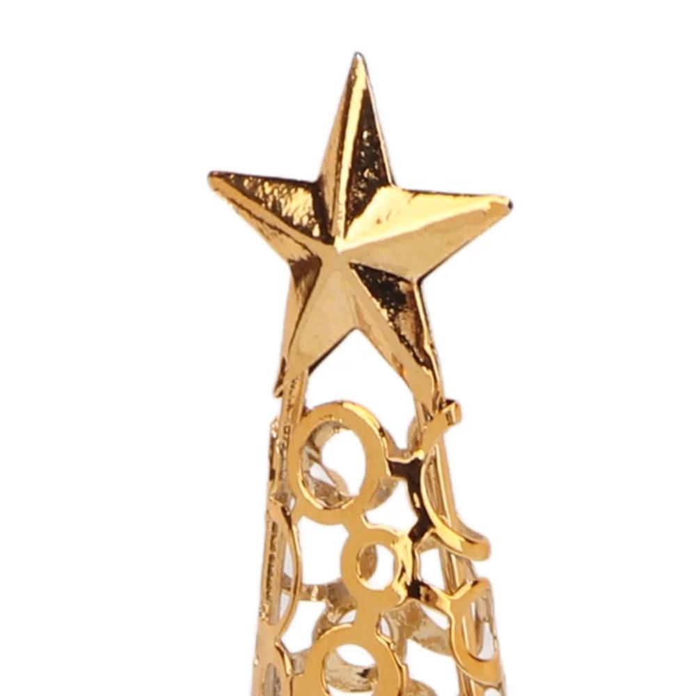 Gold Christmas Tree Candle Holder Hollow Tealight Candle Holder Scented Candle Stand  Restaurant