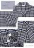 Kaituck Family Pajama Made in Long Cotton Brushed Check Winter Men's Shirt, Japan, Sleeve, 100% Flannel, Fleece, Pattern, Spring, Autumn, (Size L,