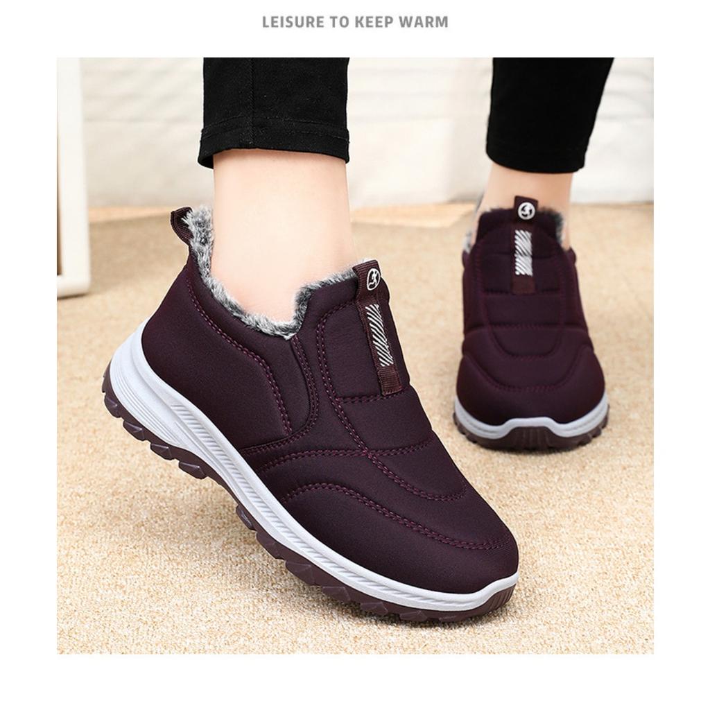 Warm Shoes, Winter Women's Shoes with Plush and Thick Boots, Large Size Short Boots, Unisex Shoes