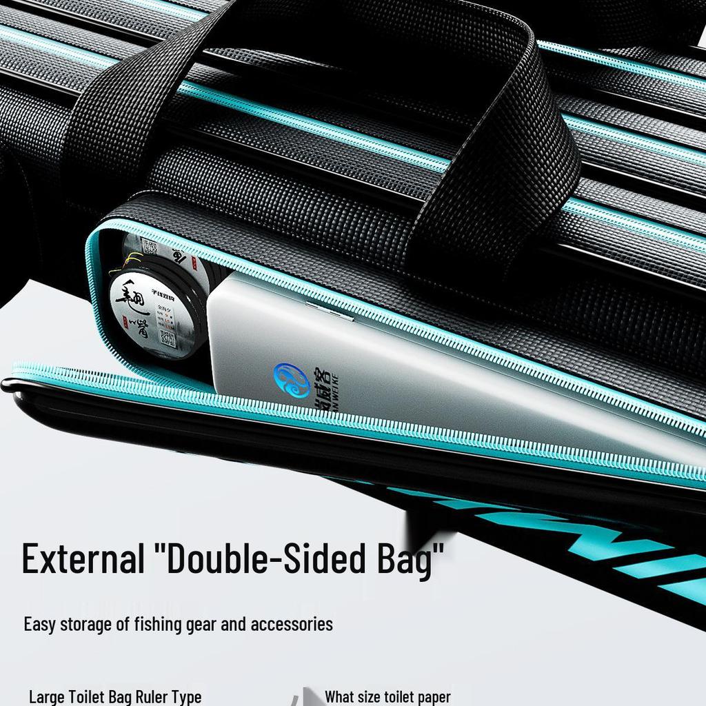 Durable, Multifunctional Waterproof Oxford Fishing Rod Bag with Large Capacity