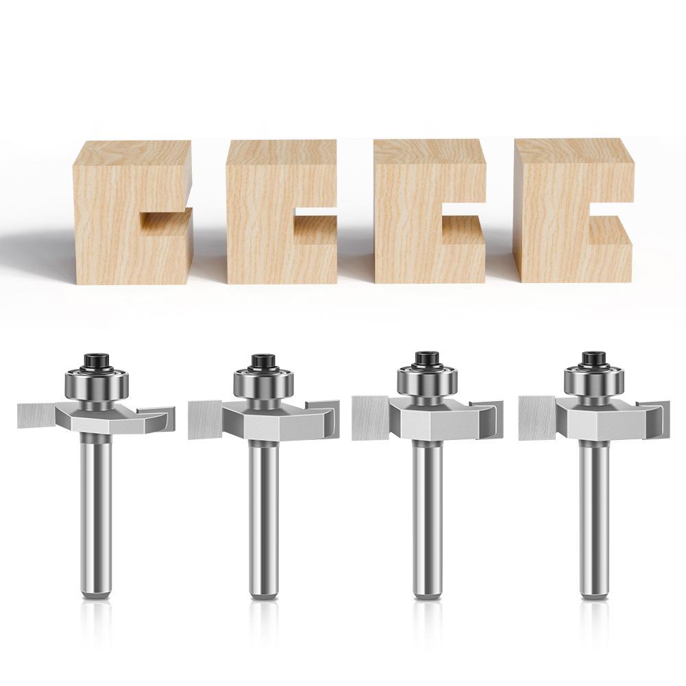 6 Handle 12 Handle Ball T-Knife Woodworking Milling Cutter Slotting Cutter Notch Cutter Begonia Angle Alloy Cutter Head Trimming Machine Tool Head