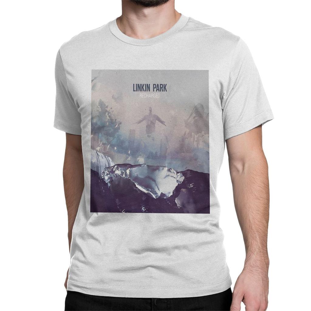 Men Women's T-Shirt Linkinparks Music Band Awesome Cotton Tees Short Sleeve Rock T Shirt Round Neck Tops Printed