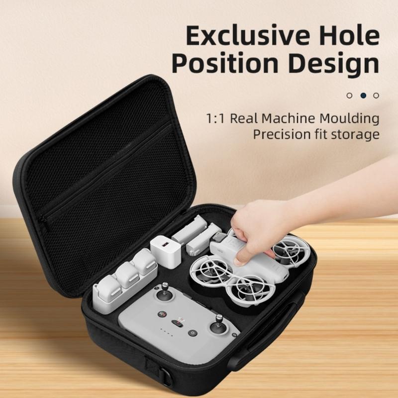 Portable Drones Carrying Case With Inner Compartments, Water Resistant For Drones, Lightweight Design Handbag