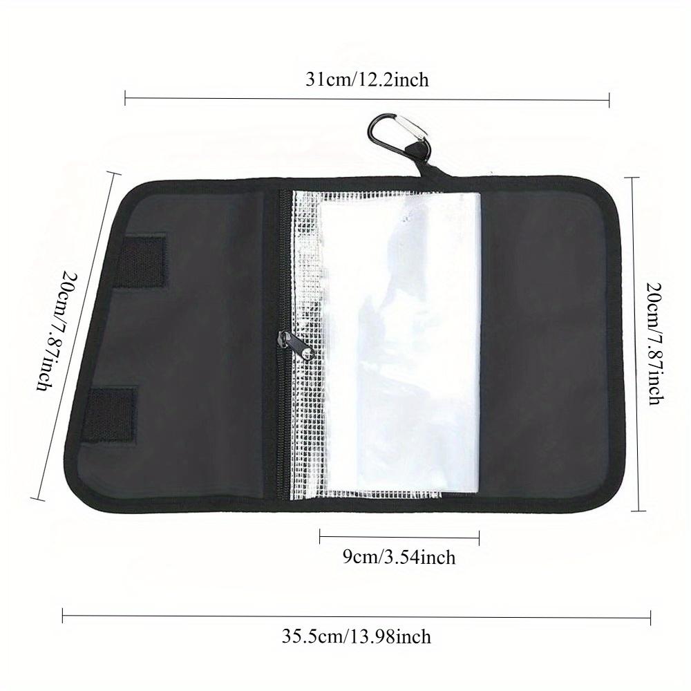 1PC Lure PVC Waterproof Fishing Bait Storage Bag with Handle, Lure Sorting Bag, Fishing Accessory Organizer Bag, Divider-style Waterproof Storage Bag