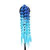 Synthetic Ponytail Extension Corlorful Bubble Braid Long Lantern Braided Ponytail Hair Tie Straight Hairpieces for Women
