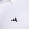 Adidas Golf Series Logo Pattern Outdoor Casual Sports Long Sleeve Polo Shirt Men Polo Shirts White IM7292