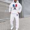 Men'S Stand Up Collar Button Casual Long Sleeved Shirt Long Pants Sports Suit