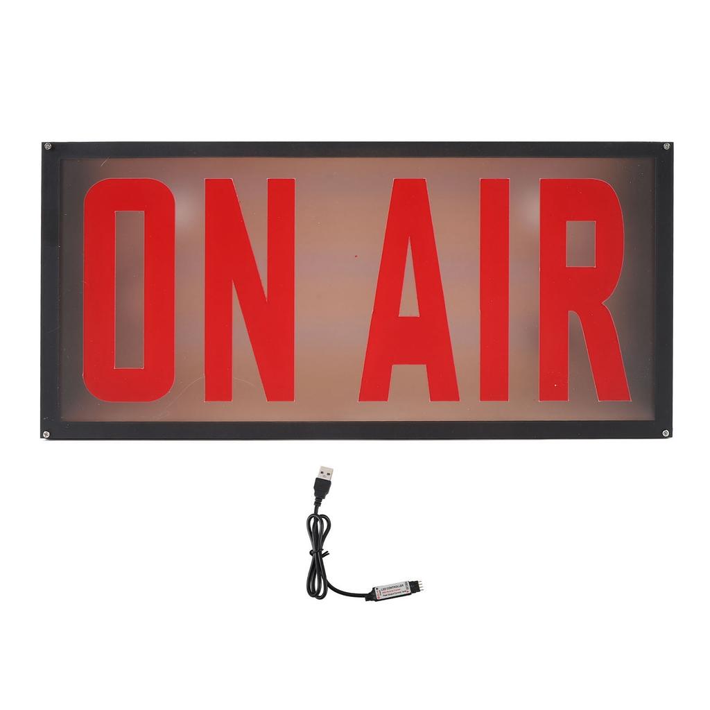 ON AIR Lichtschild USB-betrieben 12 Farben Wandmontierbares Warn-LED-Aufnahmeschild für Live