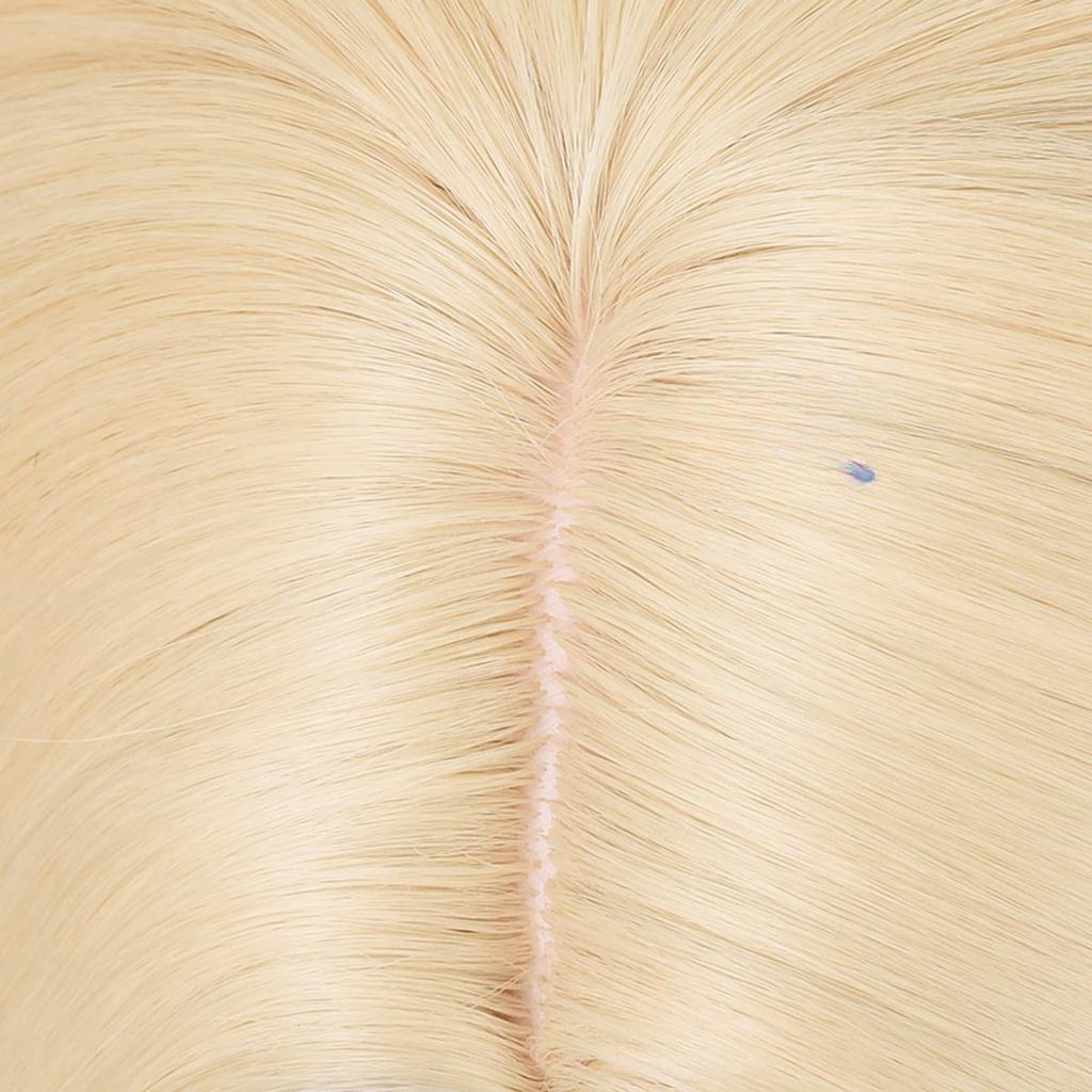 LAOBAO Luka Cosplay Wig, Blonde Bob, Heat Resistant, Costume Wig, Halloween Costume Accessory (Luka A)