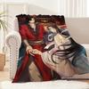 Anime Fanart Heaven Officials Blessing Blanket Flannel Warm Soft Plush Blanket Sofa Living Room Hogar Bedroom Travel Gift Home