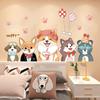 Removable Cartoon Wall Stickers for Kids Room Kindergarten Creative Christmas Birthday Gift Decals