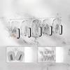 Row Mini Sticky Hook Non-drilling Storage Rack Jewelry Display RackHanging Rack Wall-mounted Necklace Rack