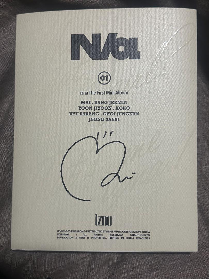 

[USED] izna My autographed album mwave