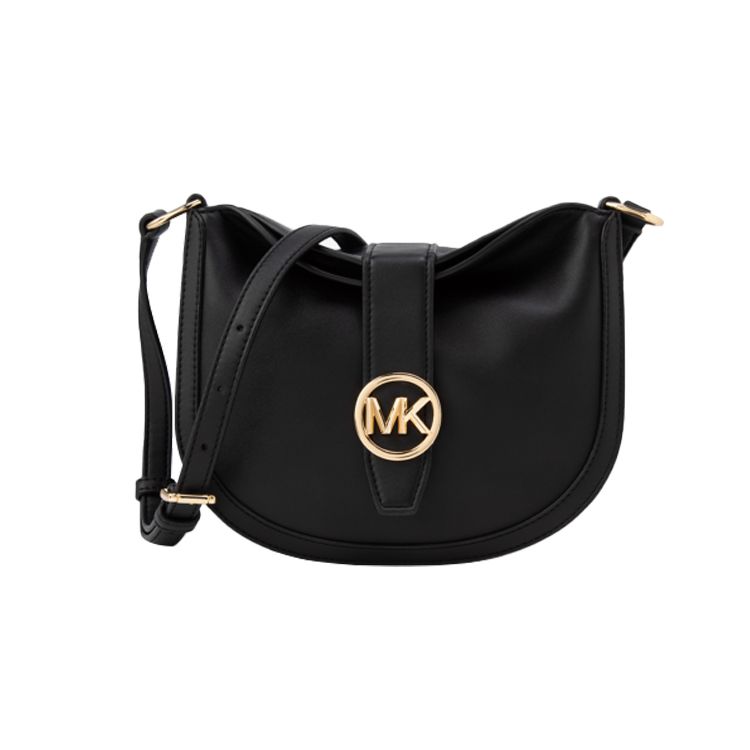 

Michael Kors Mk Gabby Solid Color Casual Commuter Spring 2023 New Style Synthetic Leather Shoulder Crossbody Bag Small Women Bags Black 35S3G5GC1O-001 Basic Set (Bag+Dust Bag)