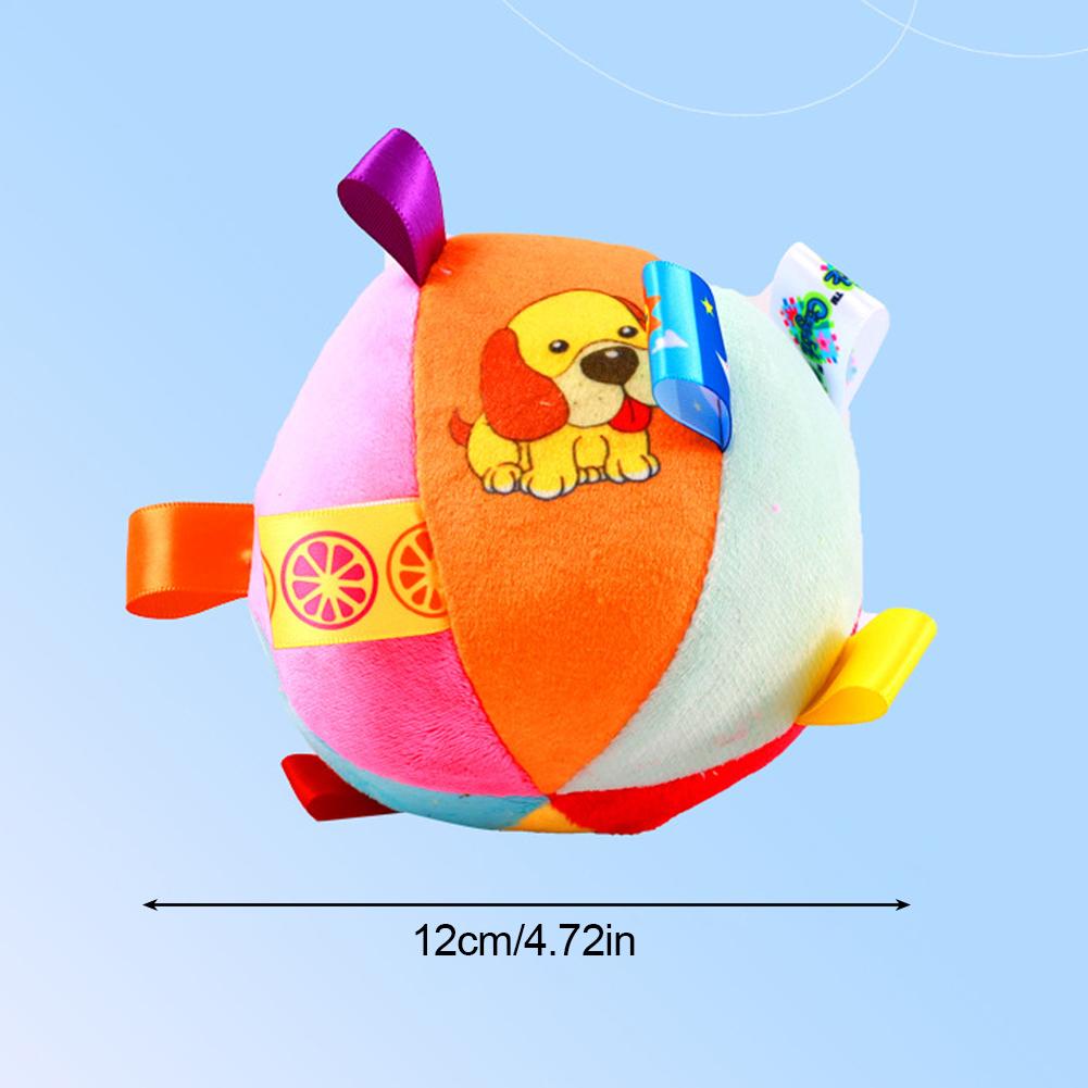 Interactive Ball Dog Toy for Aggressive Chewers Training Decompress Bite Resistant Plush Handle Dog Toys with Bells Pet Supplies