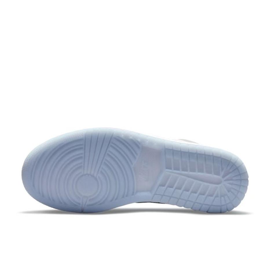 Jordan Air Jordan 1 Slip Resistant Abrasion Resistant Low top Vintage Basketball Shoes Women's Light Gray DC0774-105(Team59-)
