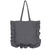 Fresh Checkered Ruffle One-Shoulder Lace Backpack: Cute Korean Style Tote for Daily Commute and Students