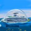 Underwater Split Level Dome Port For Action5/4/3 Cameras Waterproof Case with Floating Grip 30M Depth Protections