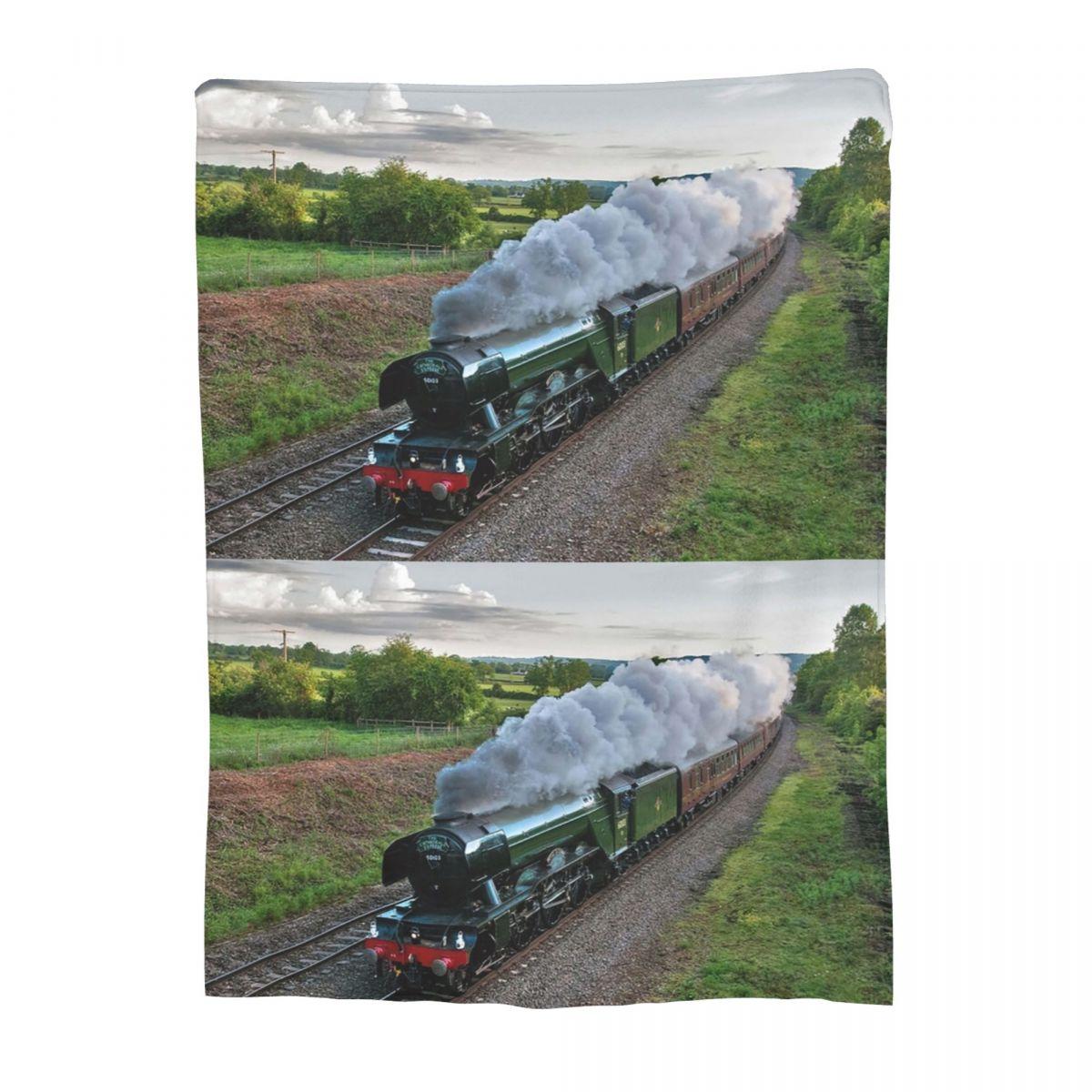 Flying Scotsman And The Mallard Blanket Flannel Multi-function Sofa Throw Blankets For Couch Bedding Travel Throws Bedspread 30x40in