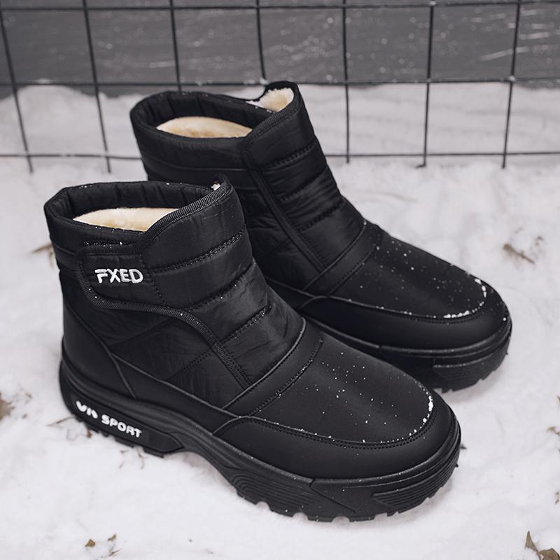 Men's Sneakers Ankle Boots Snow Boots Loafers Casual Sneaker Add Velvet Sports and Leisure Shoes for Men Thick Bottom Non-Slip