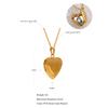 Yhpup Heart Stainless Steel Pendant Drop Necklace Waterproof Friend Photo Picture Frame Locket Charm Necklace Jewelry Gift