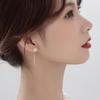 2023 Trendy Four-Leaf Clover Tassel Earrings: Long Slimming Design for Women's Round Faces