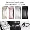 Multipurpose Simple Designs Sunglasses Bag Case with Zippers Closure for Dust and Scratch Protective Organization