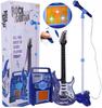 Gitara Elektryczna Duża Dla Dzieci Mikrofon Statyw Wzmacniacz Instrument
