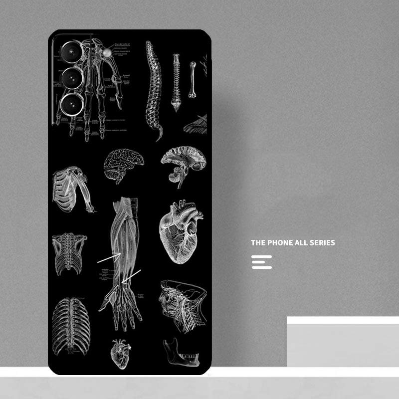 Human Anatomy Phone Case For Samsung Galaxy S26 S25 S24 S20 S21 S22 S23 Ultra S10 Plus S25 FE Cover Coque
