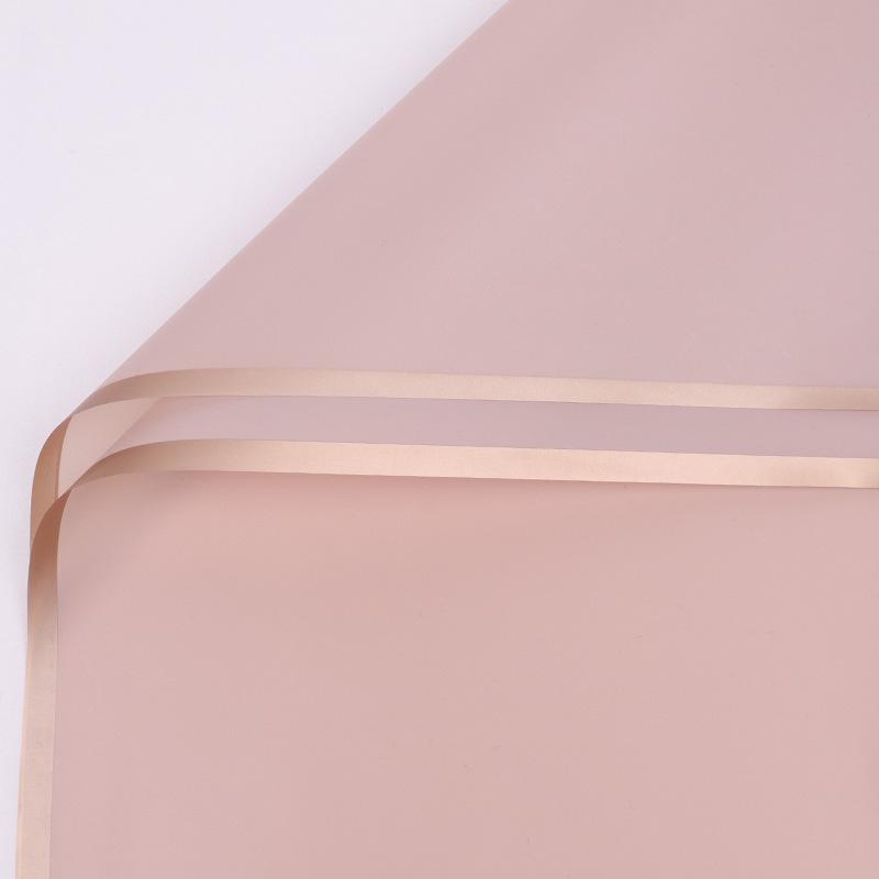 20ks/šarže Golden Border Rose Květinový balicí papír Korejský styl Poloprůhledný Dárkový Květinářství Květinářství Balicí papír