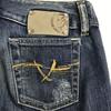 Made in Italy DIESEL HUSHD.S. Distressed Bootcut Denim Pants Women W25-L30 Blue cBH565(USED)