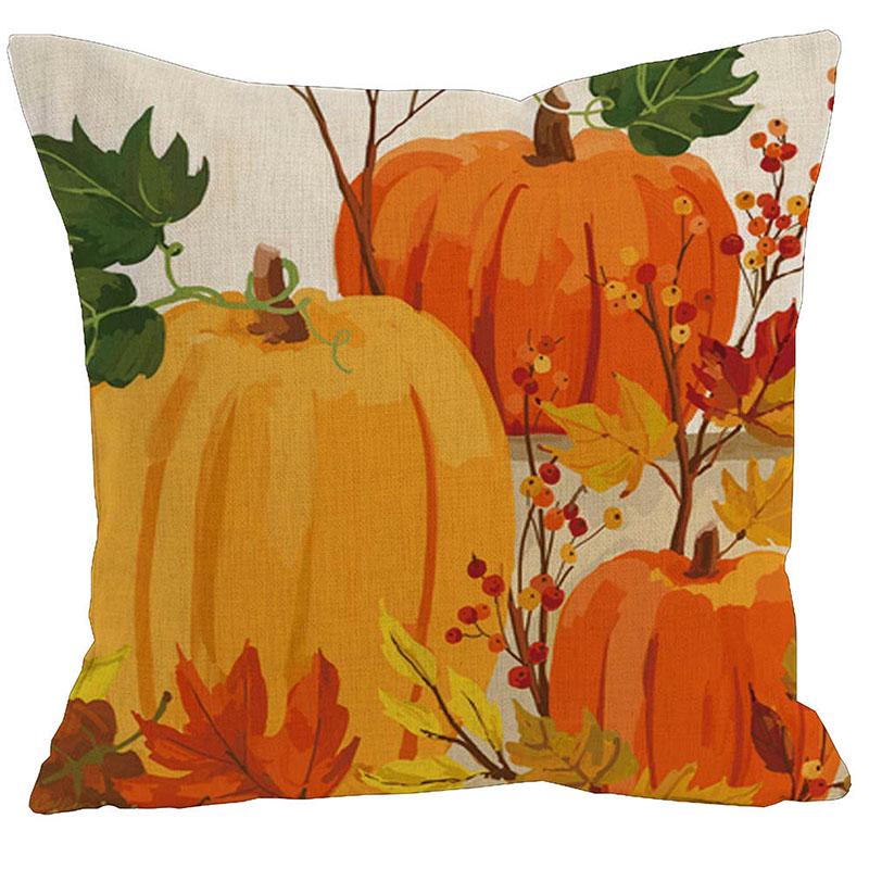 

Тыква Осень Горячий Урожай Льняная Наволочка Чехол для Подушки Диван Кровать Офисный Декор L