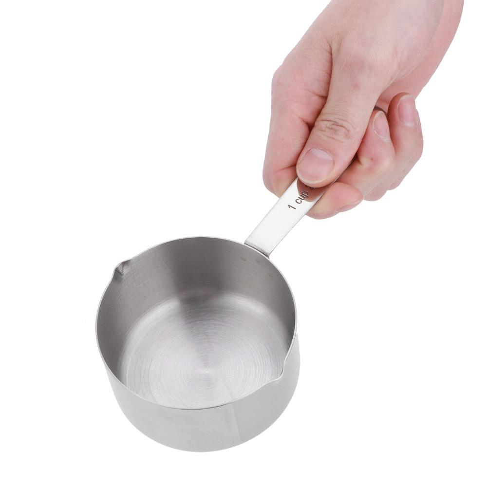 Stainless Steel Measuring Cup Small Mouth Design Baking Dosing Spoon Measuring Scoop  Wet Liquids