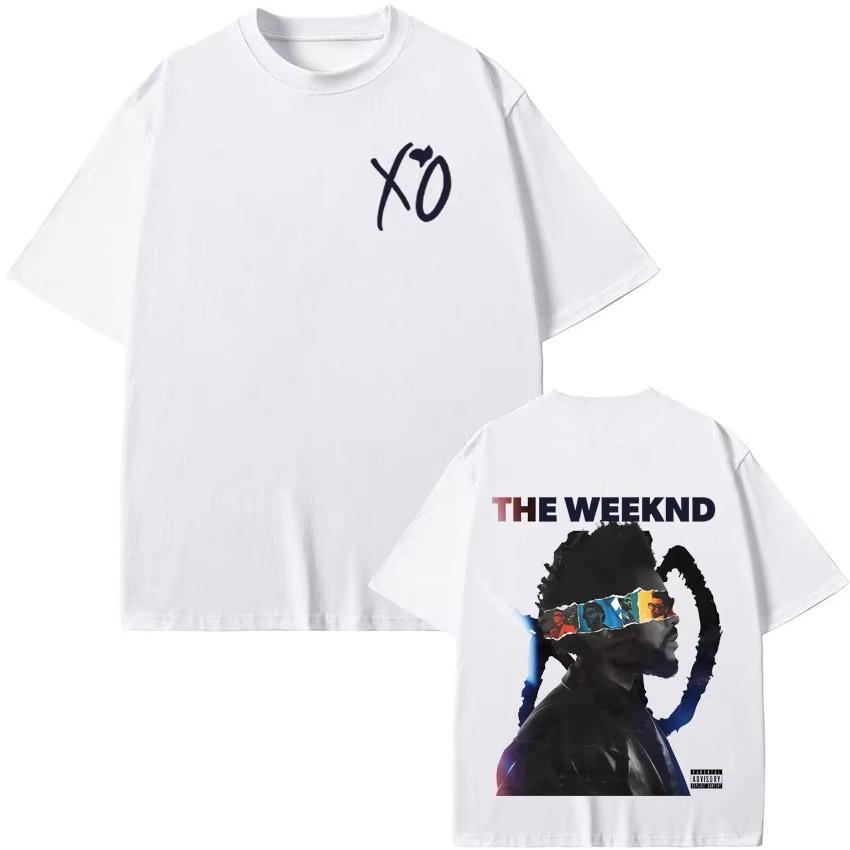 

RAPPER The Weeknd XO Tour 2026 summer Mens Womens Music High Quality Harajuku Short Sleeve Top Hip Hop Gothic Clothing Tshirts S