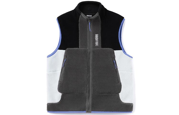 Li Ning BADFIVE Vests Men s Gray Stand Collar Moderate Other AMDR045-4 L