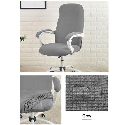 Office Chair Cover Solid Color Elastic Removable Slipcover Water Resistant Armchair Seat Case Cover Protector