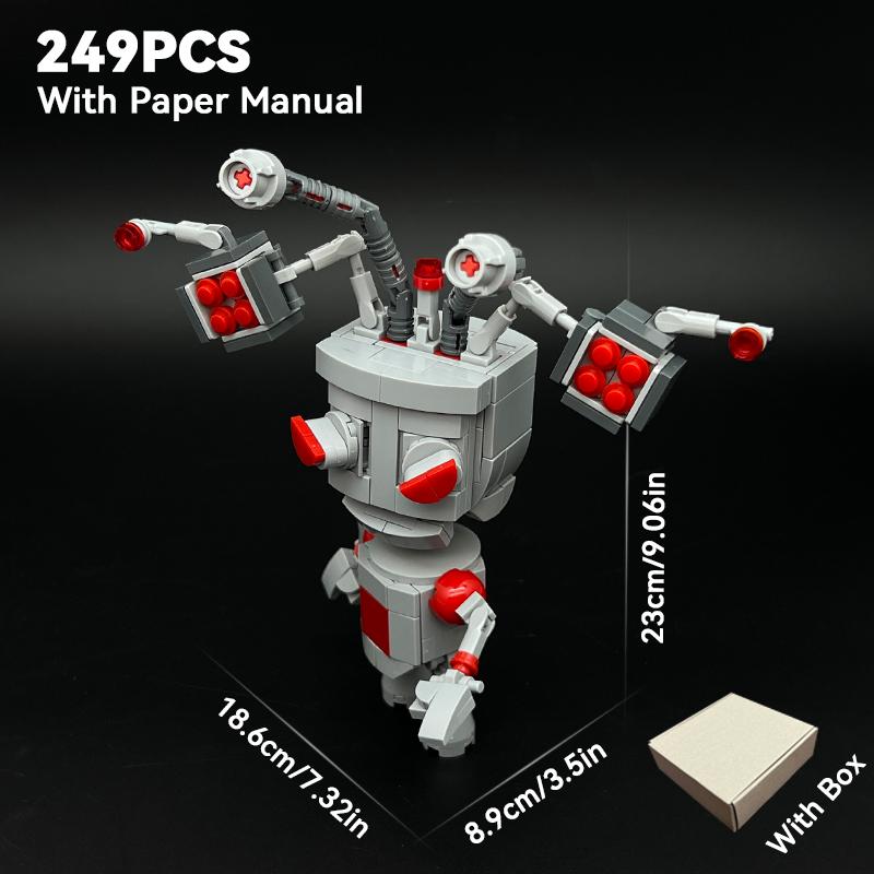 Alien Robot Dog Creative Model Building Blocks Kit Toys Collection Ornaments for Enthusiasts & Children Christmas Birthday Gift