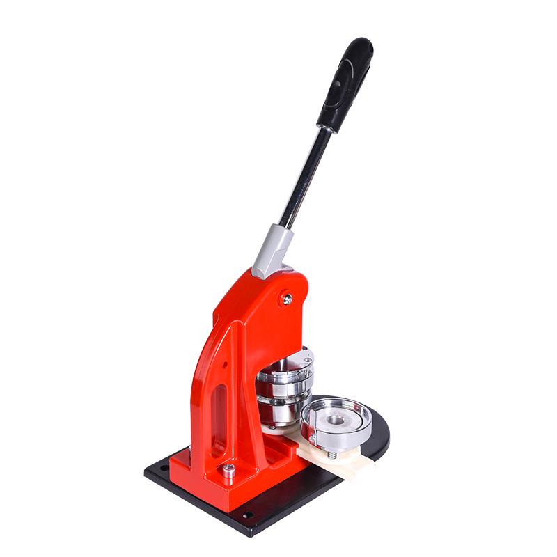 DIY Button Badge Maker - Manual Crimping Machine for Tinplate Badges and Name Tags