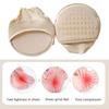 1 Pair Women Sheer Mesh Toe Cover with Padding Non-Skid Bottom Toe Topper Liner Forefoot Pads Cushion Half Socks Insoles