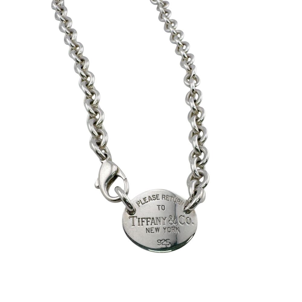 TIFFANY&Co. Oval tag Silver925 Return to TIFFANY & Co. Necklace Silver Silver925 Used