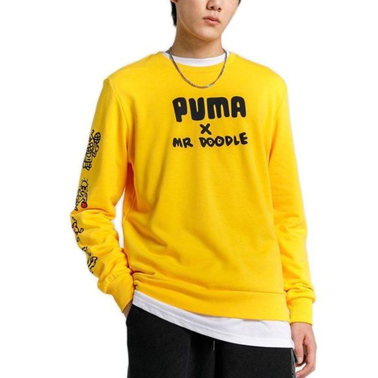 Puma Sweatshirts Men's Lemon Crew Neck Moderate Regular 598682-99