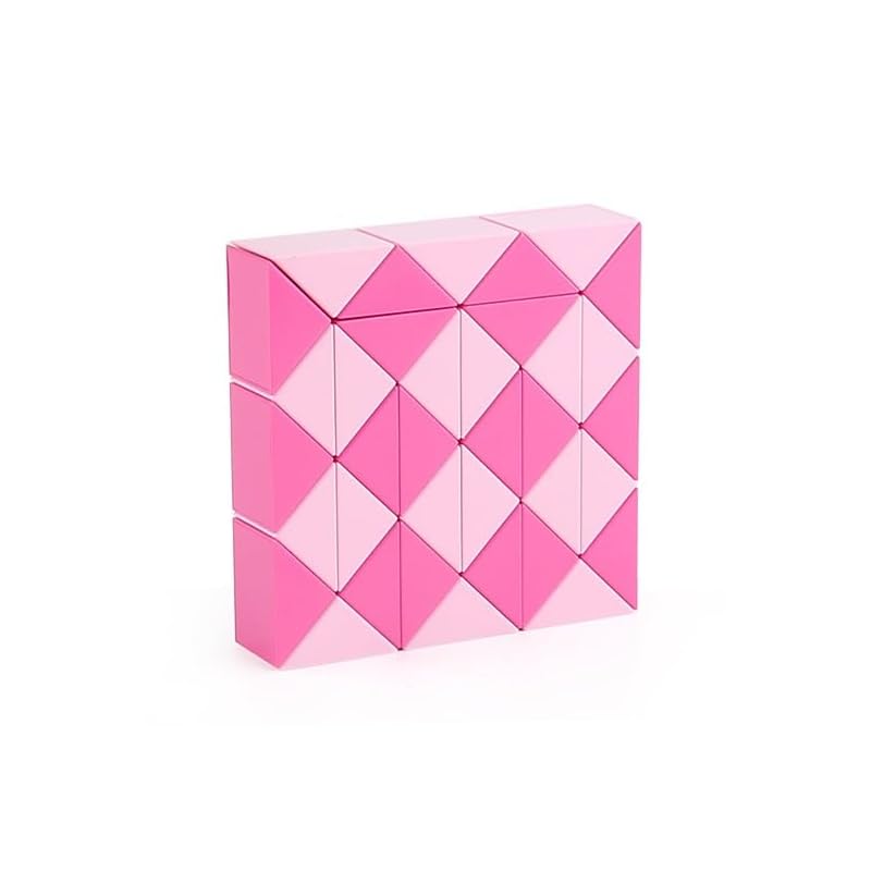 

snake cube magic (36 blocks, purple + pink)