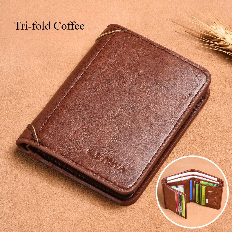 Luxury Designer Men's Wallet PU Leather Credit Card Holder Purse for Men Cardholder Wallets Male Handbag