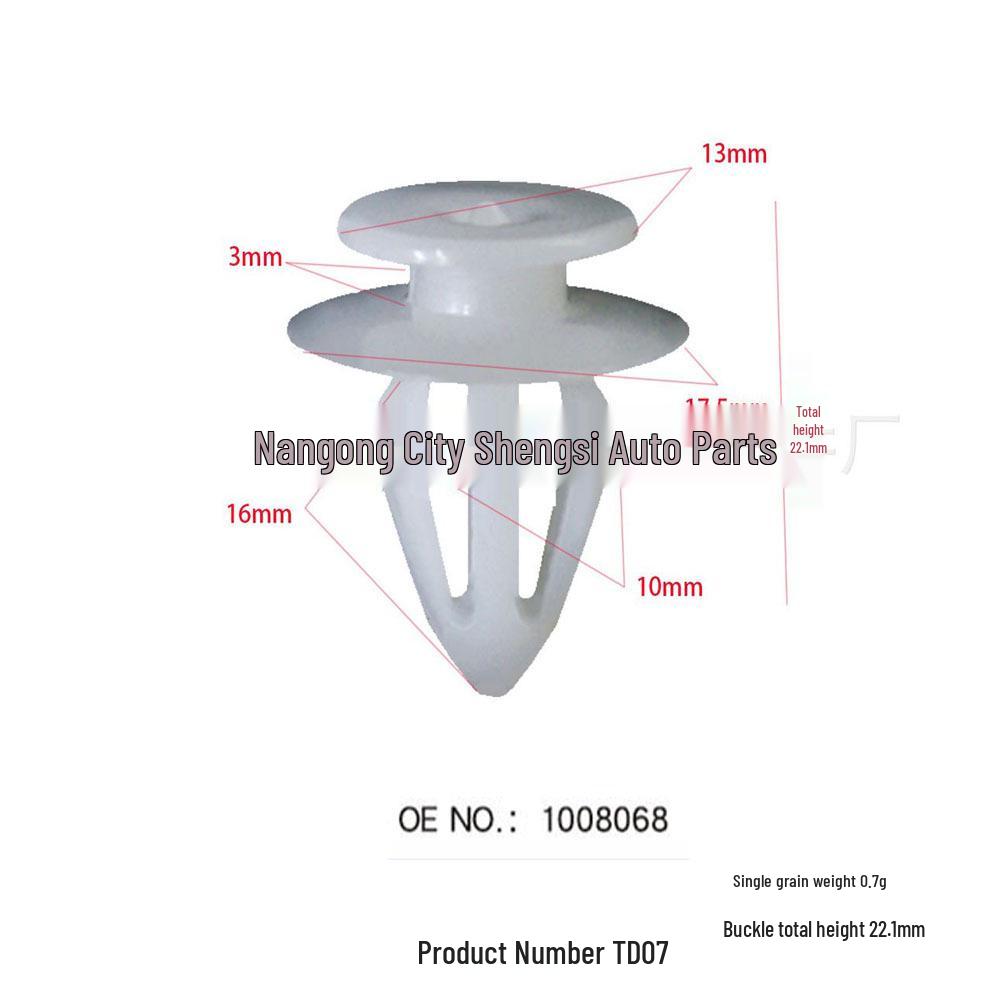 

Compatible Car Door Panel Clip for Volkswagen, Mercedes-Benz, BMW, and Renault 10000 units