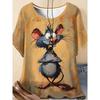 3D Printed Summer Fashion Women's T-Shirt Breathable Casual