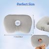 Ear Piercing Pillow for Side Sleepers with A Center Hole Office Travel Comfortable Removable Cover