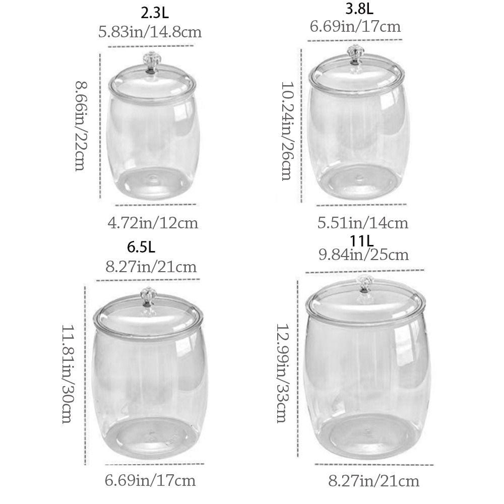 Moisture-Proof Canister Jar Wide Mouth Rice Storage Bucket Durable Sealed Can  Kitchen